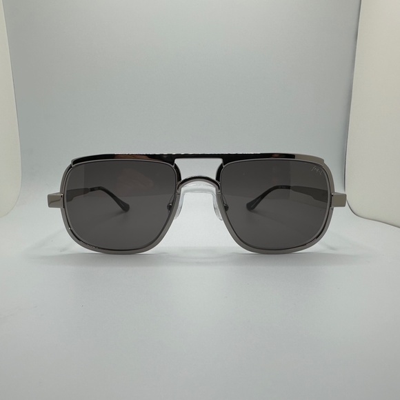 NWT Caddis Sun Progressive Readers Nola in Polished Gunmetal with Grey lens 1.0x - Picture 3 of 9